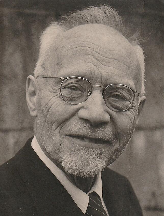 Otto Moericke 1960 im Alter von 80 Jahren.