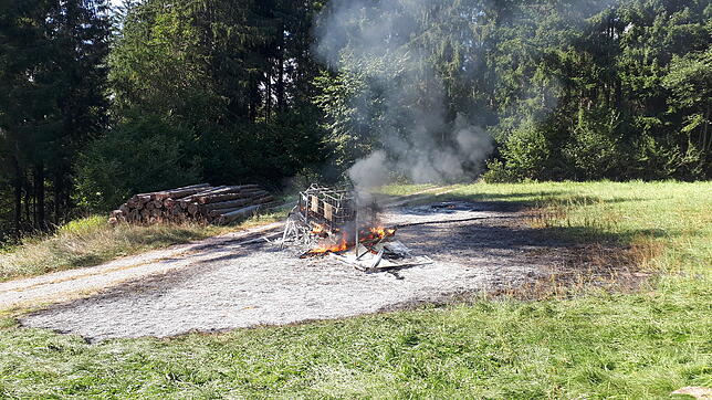 Auch mit einem Kerosinbrand hatte es die Feuerwehr in diesem Jahr zu tun.