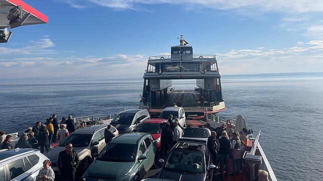 Blick auf das Deck der „Richmond“ während des unfreiwilligen Stopps auf dem Bodensee.