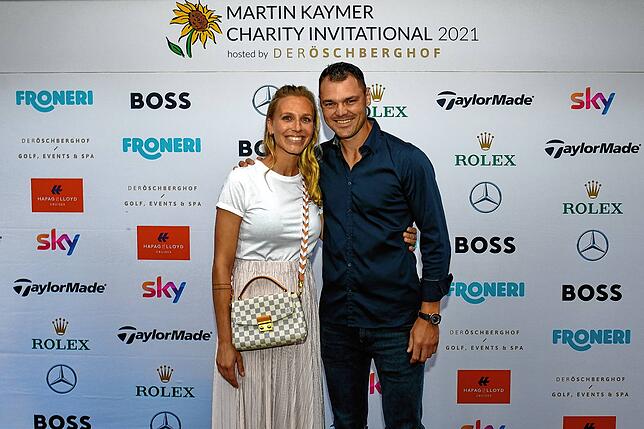 Martin Kaymer und seine Partnerin Irene Scholz.