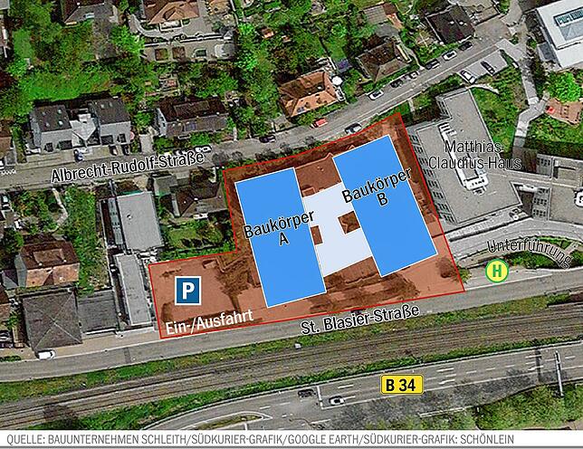 So sieht die aktuelle Planung für das zweiteilige Gebäude aus.