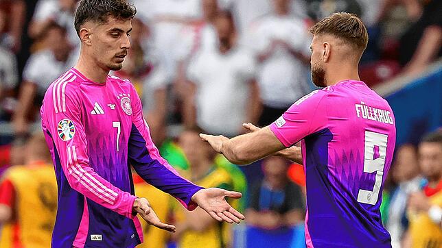 Gegen Ungarn kam Niclas Füllkrug (rechts) für Kai Havertz.