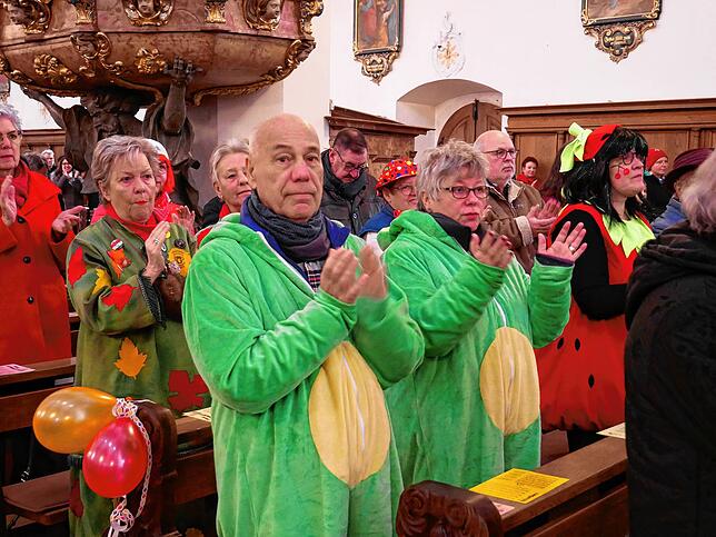 Zahlreiche Besucher waren zum Narrengottesdienst gekommen.