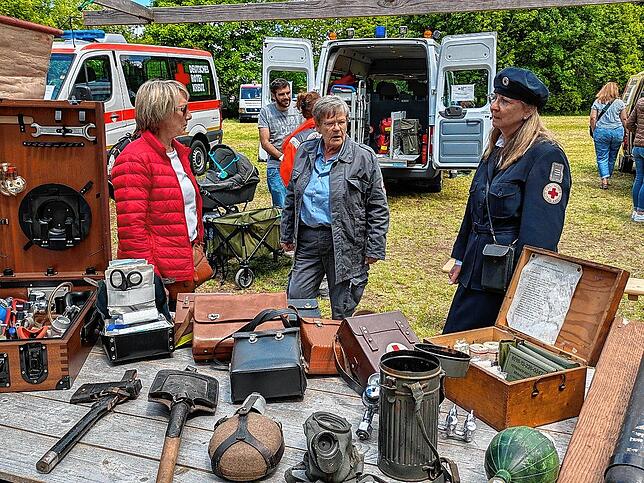 Die Rettungsorganisationen hatten Info-Stände.