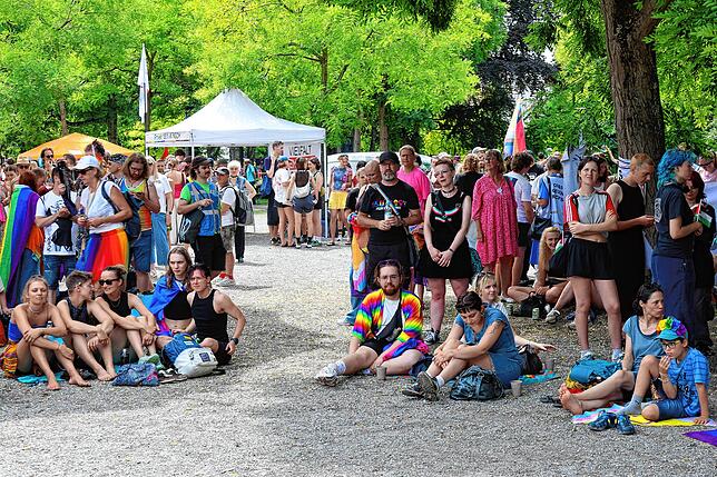 Bild 29: Fotos vom CSD 2025 in Konstanz: Bunte Flaggen, ausgefallene Outfits und klare Statements