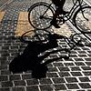 So nicht! Fahrradfahrer müssen beim Überqueren des Zebrastreifens absteigen.