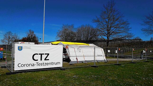 Im März 2020 wurde in Oberteuringen das erste Corona-Testzentrum im Bodenseekreis aufgebaut.