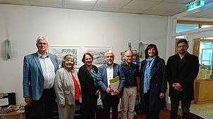 Gruppenbild beim Besuch. Von links Norbert Grulke, Ärztlicher Direktor der Luisenklinik, Landtagsabgeordnete Martina Braun, ...