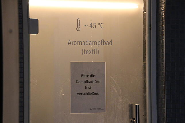Perfekt für kalte Wintertage: Das Aromadampfbad.
