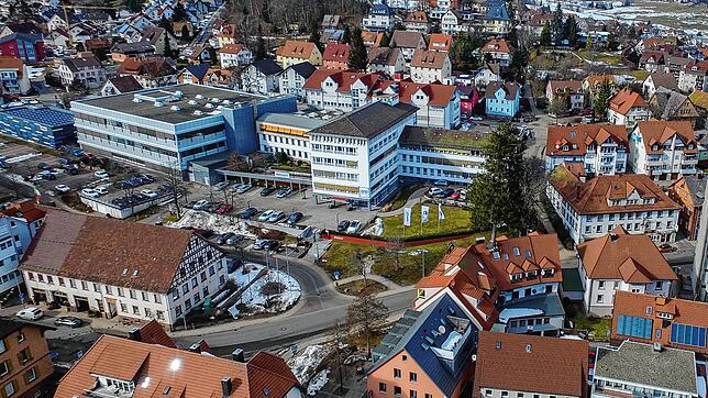Die Hauptverwaltung von ebm-papst St. Georgen in der Stadtmitte. Ab Montag, 23. März, werden hier nahezu alle Mitarbeiter der Verwaltung ...
