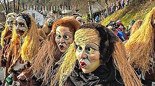 Am Sonntag, 23. Februar, findet der Narrenumzug statt. Ab 13.33 Uhr gibt es viele tolle Masken und Kostüme zu sehen.