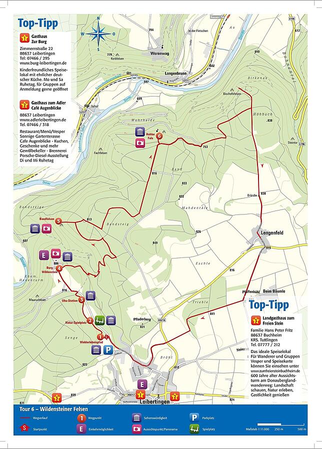 Wandertouren in der Region - Tour 6: Wildsteiner Felsen Wandertouren in der Region - Tour 6: Wildsteiner Felsen
