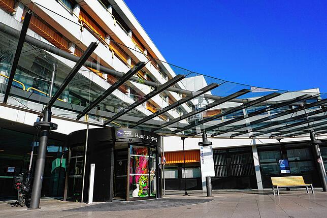 Das Klinikum Friedrichshafen, Haupthaus des Medizin Campus Bodensee.