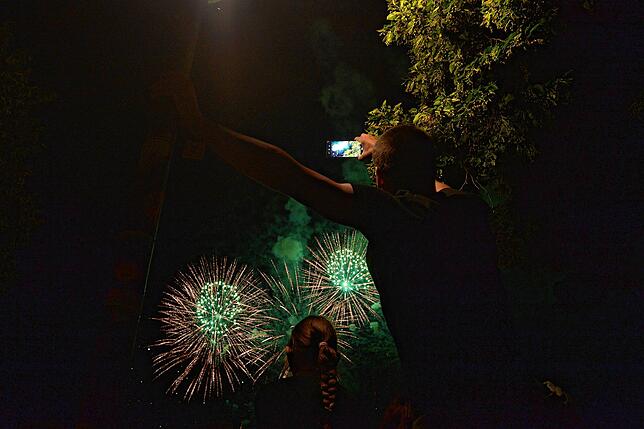 Bild 21: Bilder vom Feuerwerk beim Seehasenfest
