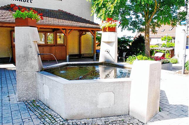 Der neue Kronen-Brunnen. Aufgenommen wurde das Bild 2009.