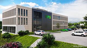 So soll das künftige Vias-Gebäude einmal aussehen (Computersimulation). Noch im August 2025 soll der Bauantrag eingereicht werden.