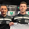 FC 08 Villingens Trainer Marcel Yahyaijan (links) und der neue Torhüter Henning Schwenk.