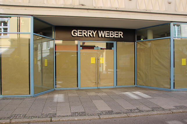 Auch diese Filiale von Gerry Weber in der Christophstraße hat geschlossen.
