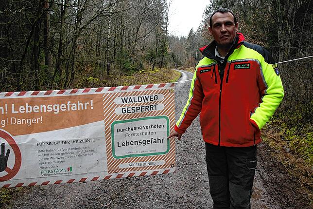 Bild 8: Bilder-Story: Rundgang im von den Sturmtiefs Sabine, Bianca und Diana beschädigten VS-Wald