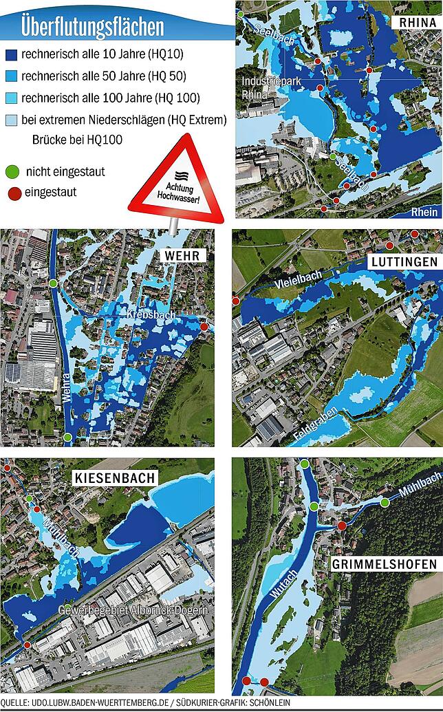 Bild 1: Schon ein kleiner Bach kann zum Hochwasser werden: Wie gefährdet ist Ihr Haus?
