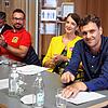 City-Ring-Sprecher Alexander Kupprion (rechts) sieht gemeinsam mit Vorstandsmitgliedern und Handelskollegen angesichts der Pandemie ...