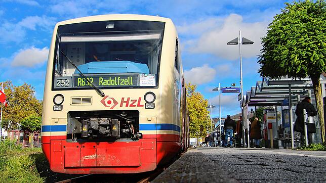 Ein Seehäsle-Triebwagen im Bahnhof von Stockach. Diese Fahrzeuge werden hier nur noch bis Mitte Dezember zu sehen sein.