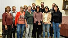 Die besten Probenbesucher des  Chors Binzgen werden  geehrt (von links): Ursula Böhler, Inge Rüd, Silvia Hasieber, Regina Keller, Vroni ...
