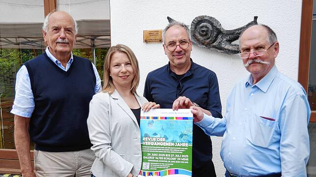 Ulrich Delhey, Katharina Reitinger, Jörg Markowski und Erich Hipp (von links) bereiten die große Ausstellung „Kunst und Diakonie“ in der ...