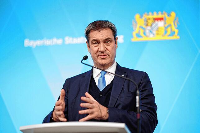 Markus Söder kritisiert den Entwurf von Lauterbach und Buschmann zum Infektionsschutzgesetz. (Archivbild)