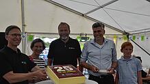 Bernaus Bürgermeister Alexander Schönemann, Marion Dammann (Vorsitzende des Naturparks und Landrätin von Lörrach), ...