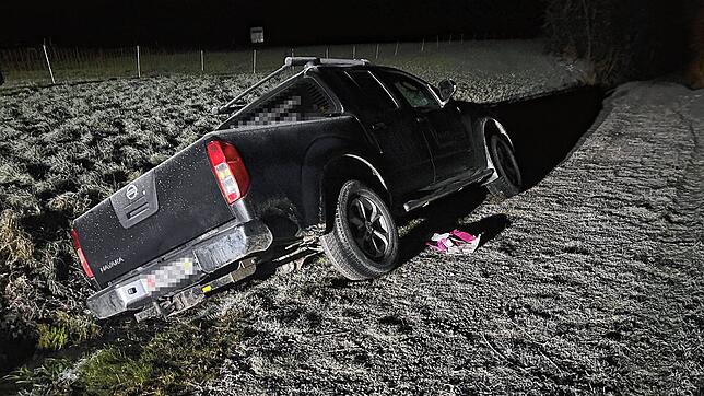 Die Täter ließen das gestohlene Auto im Bachbett in Scherzingen zurück.