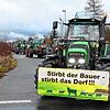 Landwirte protestieren derzeit deutschlandweit &ndash; wie hier in Eisenberg &ndash; gegen die Sparpläne der Ampel-Koalition. Auch im ...