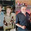 Raimar und Sava Feiri in den 90er Jahren (links) und heute in ihrer Kneipe. Die Pilsbar Graf Zeppelin wird in ein paar Tagen schließen.