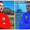 Bastian Schmittschneider (links) vom SC Gottmadingen-Bietingen und Benjamin Winterhalder vom FC Singen