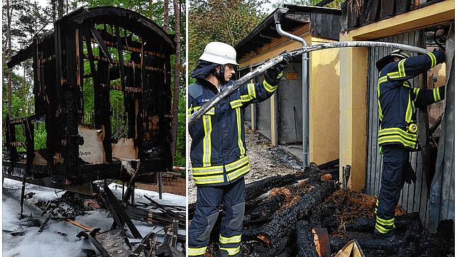 Bild : Nach der Brandnacht herrscht Fassungslosigkeit