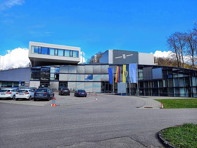 DLR-Standort in Lampoldshausen. Hier testet die Europäische Raumfahrtagentur ESA ihre Triebwerke für Raketen.