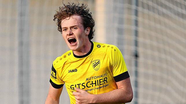 Connor Mitchell, Torjäger des SV Denkingen.
