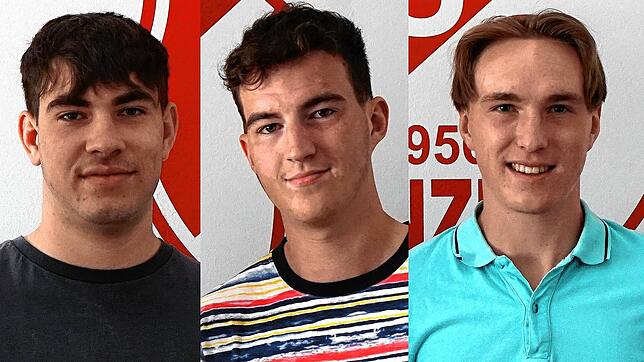 Junges Trio: Künftig spielen (von links) Jakob Rinza, Niklas Zähringer sowie David Muck vom FV Lörrach-Brombach beim TuS Binzen in der ...
