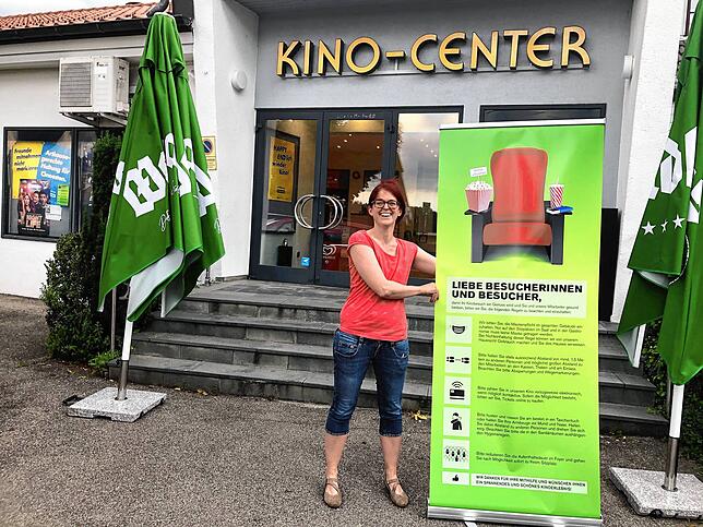 Anna-Katharina Gschöpf betreibt zusammen mit ihrem Mann Bernd Gschöpf das Albrecht Kino in Waldshut. (Archivbild)