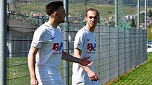 Torschützen unter sich: Dominik Flum (links) und der im Winter gekommene Luis Weber trafen für den FC Erzingen zum schmeichelhaften ...