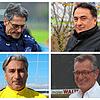 Unterschiedliche Meinungen zum SBFV-Beschluss haben Joachim Ruddies (links oben), Abdullah Karaboga (rechts oben), Cengiz Bozkurt (links ...