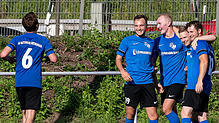 Jubel durch Torerfolg der SG Mettingen/Krenkingen

GER, FC Zell - SG Mettingen/Krenkingen, Fussball, Bezirksliga Hochrhein, 33. ...