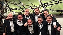 Der Vorstand der Surianer Gemeinde (von links): Denis Fuchs (Narrenzeitungschef), Pascal Kromer (Pressesprecher), Sebastian Laier ...