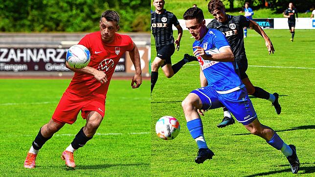Spektakuläre Wechsel: Nexhdet Gusturanaj (links) hat den FC Tiengen 08 verlassen und stürmt nun wieder für den Lokalrivalen VfB ...