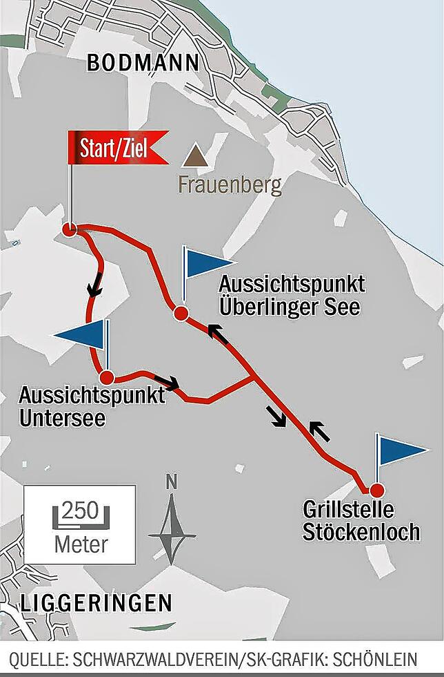 So verläuft die Route auf dem Bodanrück.