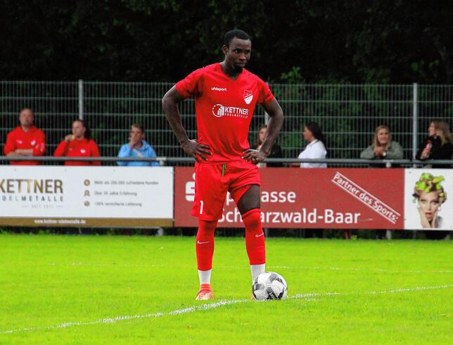 Jallow Saja vom FC Pfaffenweiler landet nur knapp auf Platz zwei.