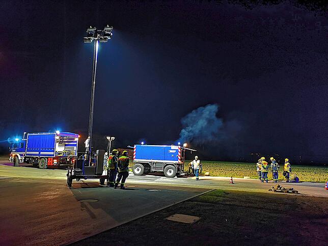 Spezialisten bei der Ausleuchtung: Das THW Waldshut-Tiengen verfügt über ein leistungsstarkes Equipment, zu dem unter anderem auch ein ...