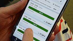 Für 27 Euro von Konstanz nach Hegne? Wer heute den DB Navigator nutzt, erhält dieses Ergebnis – weil der VHB noch nicht in der App ...