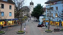 Der Conrad-Gröber-Platz von Waldshut liegt zwischen der Bismarckstraße und der zum Oberen Tor führenden Seltenbachbrücke.