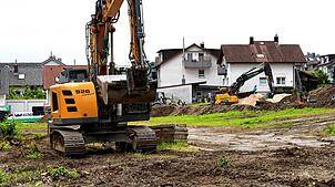 Die ersten Arbeiten für das neue Wohngebiet in Litzelstetten haben begonnen.